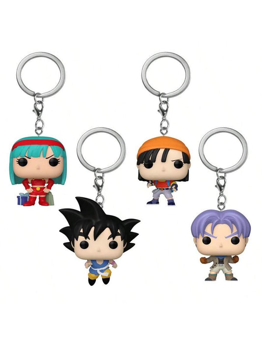 Pop Anime Pocket GT Warriors Pack Of 4 Keychain Vynil Figures