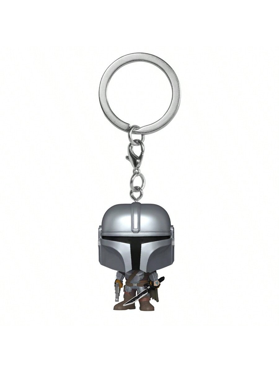 Pop Pocket Mando With Darksaber 1.5 Inches Keychain Vinyl Figure