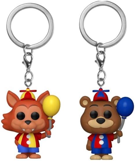 Pop! Keychain: Balloon Freddy And Balloon Foxy