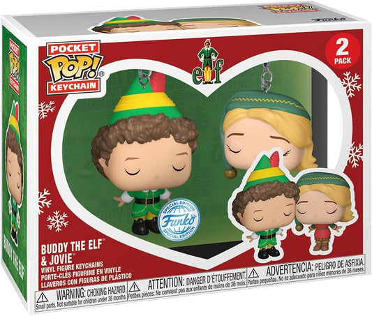 Funko Pop! Keychain: Elf - Buddy & Jovie 2-Pack