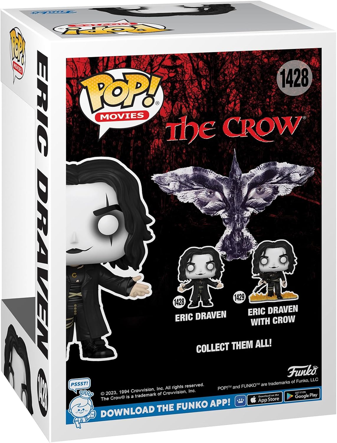 1 Pc Movies: The Crow - Eric Draven Pop! Vinyl Figure